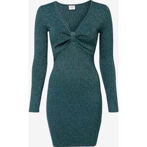 Abercrombie & Fitch Long Sleeved Knot Front Mini Dress- S EUC